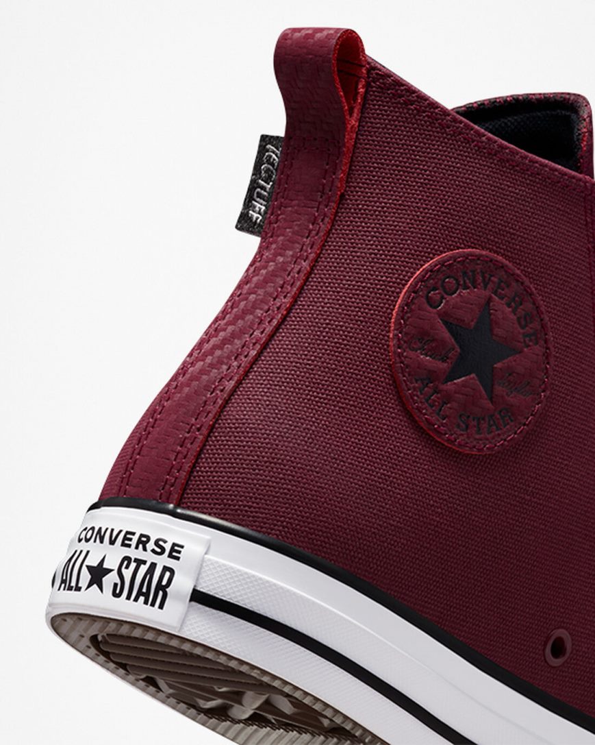 Tenisi Inalti Barbati Converse Chuck Taylor All Star TecTuff Rosii Inchis Albi Negrii | RO YPUVE416